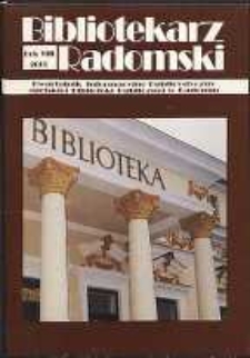 Bibliotekarz Radomski, 2000, R. 8, nr 1
