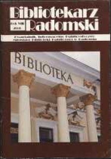 Bibliotekarz Radomski, 2000, R. 8, nr 2