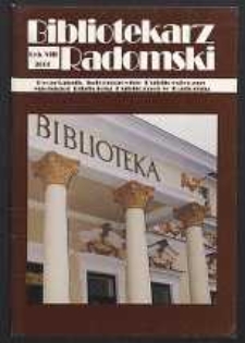 Bibliotekarz Radomski, 2000, R. 8, nr 4