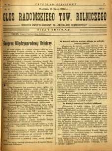 Przegląd Sejmikowy : Urzędowy Organ Sejmiku Radomskiego, 1925, R. 4, nr 27, dod.