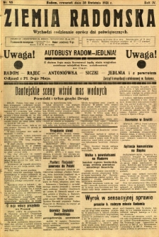 Ziemia Radomska, 1931, R. 4, nr 98