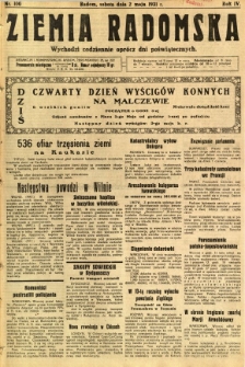 Ziemia Radomska, 1931, R. 4, nr 100