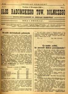 Przegląd Sejmikowy : Urzędowy Organ Sejmiku Radomskiego, 1925, R. 4, nr 34, dod.