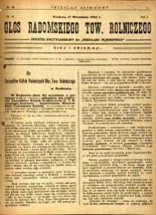 Przegląd Sejmikowy : Urzędowy Organ Sejmiku Radomskiego, 1925, R. 4, nr 36, dod.