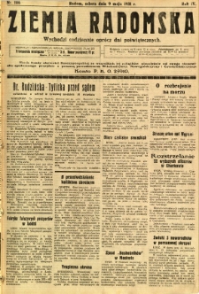 Ziemia Radomska, 1931, R. 4, nr 106