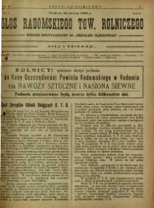 Przegląd Sejmikowy : Urzędowy Organ Sejmiku Radomskiego, 1926, R. 5, nr 12, dod.