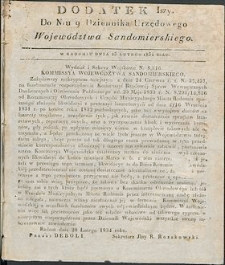 Dziennik Urzędowy Województwa Sandomierskiego, 1834, nr 9, dod. I