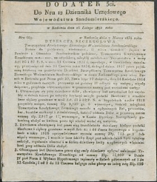 Dziennik Urzędowy Województwa Sandomierskiego, 1834, nr 12, dod. III