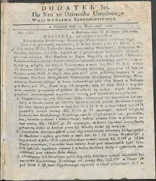 Dziennik Urzędowy Województwa Sandomierskiego, 1834, nr 20, dod. III