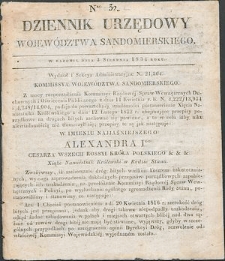 Dziennik Urzędowy Województwa Sandomierskiego, 1834, nr 32