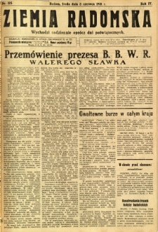 Ziemia Radomska, 1931, R. 4, nr 125