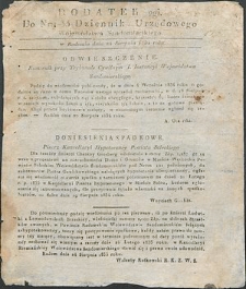 Dziennik Urzędowy Województwa Sandomierskiego, 1834, nr 35, dod. II