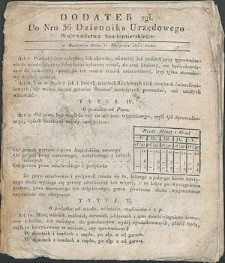Dziennik Urzędowy Województwa Sandomierskiego, 1834, nr 36, dod. II