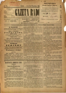 Gazeta Radomska, 1885, R. 2, nr 76