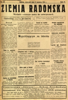 Ziemia Radomska, 1931, R. 4, nr 131