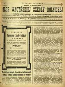 Przegląd Sejmikowy : Urzędowy Organ Sejmiku Radomskiego, 1926, R. 5, nr 32, dod.