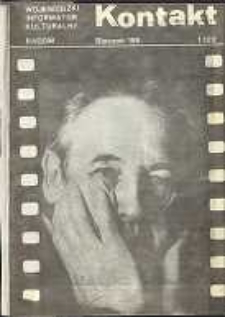 Kontakt : Wojewódzki Informator Kulturalny, 1989, nr 1