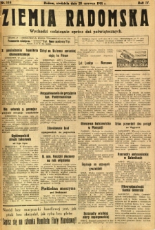 Ziemia Radomska, 1931, R. 4, nr 146