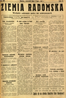 Ziemia Radomska, 1931, R. 4, nr 148