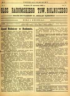 Przegląd Sejmikowy : Urzędowy Organ Sejmiku Radomskiego, 1927, R. 6, nr 4, dod.
