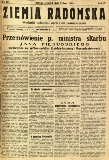 Ziemia Radomska, 1931, R. 4, nr 154