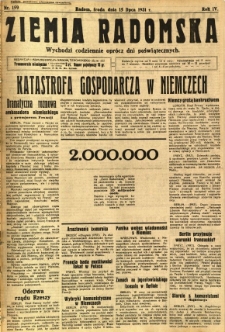 Ziemia Radomska, 1931, R. 4, nr 159