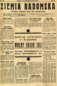 Ziemia Radomska, 1931, R. 4, nr 160