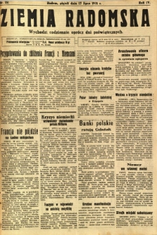 Ziemia Radomska, 1931, R. 4, nr 161