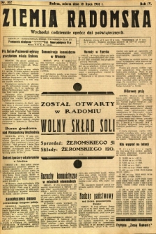 Ziemia Radomska, 1931, R. 4, nr 162