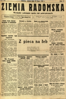 Ziemia Radomska, 1931, R. 4, nr 168