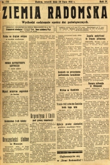 Ziemia Radomska, 1931, R. 4, nr 170