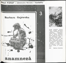 Kontakt : Wojewódzki Informator Kulturalny, 1985, nr 8, dod. Małe Formy nr 3