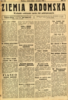Ziemia Radomska, 1931, R. 4, nr 174