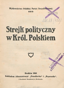 Strejk polityczny w Królestwie Polskim