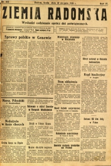 Ziemia Radomska, 1931, R. 4, nr 183