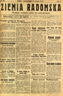 Ziemia Radomska, 1931, R. 4, nr 189
