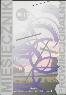 Miesięcznik Prowincjonalny, 1998, R. 1, nr 1