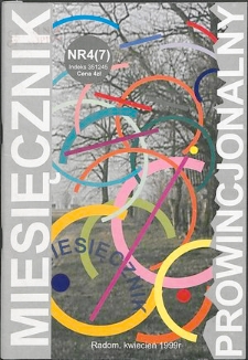 Miesięcznik Prowincjonalny, 1999, R. 2, nr 4