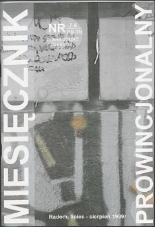 Miesięcznik Prowincjonalny, 1999, R. 2, nr 7/8