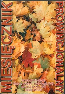 Miesięcznik Prowincjonalny, 2002, R. 5, nr 8/10