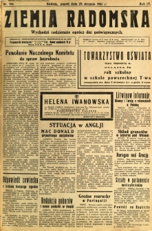 Ziemia Radomska, 1931, R. 4, nr 196
