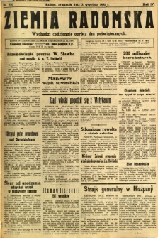 Ziemia Radomska, 1931, R. 4, nr 201