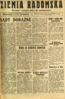 Ziemia Radomska, 1931, R. 4, nr 205