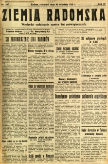 Ziemia Radomska, 1931, R. 4, nr 207