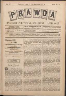 Prawda : tygodnik polityczny, społeczny i literacki, 1897, R. 17, nr 17