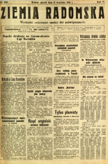 Ziemia Radomska, 1931, R. 4, nr 208