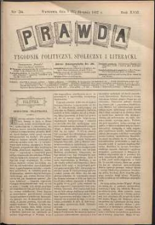 Prawda : tygodnik polityczny, społeczny i literacki, 1897, R. 17, nr 34