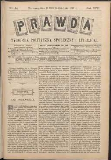 Prawda : tygodnik polityczny, społeczny i literacki, 1897, R. 17, nr 44