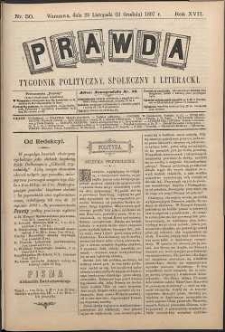 Prawda : tygodnik polityczny, społeczny i literacki, 1897, R. 17, nr 50