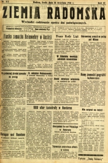 Ziemia Radomska, 1931, R. 4, nr 212